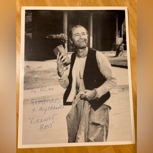 Vintage Publicly Photo signed by Howard Morris